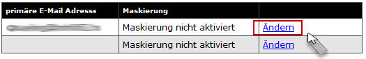 Hosted Exchange - Adress Maskierung einrichten